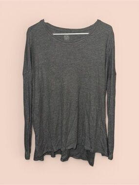 Aerie Real Soft Waffle Knit Grey Long Sleeve
